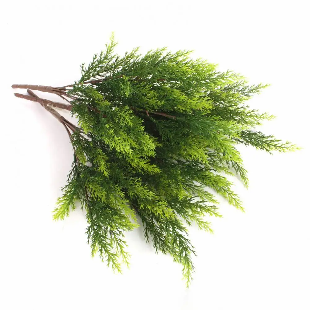 Artificial Pine Needle Branch Christmas Pine Needle Branches Christmas Tree Ornament Fake Plants Pine Needle Home Table Decor