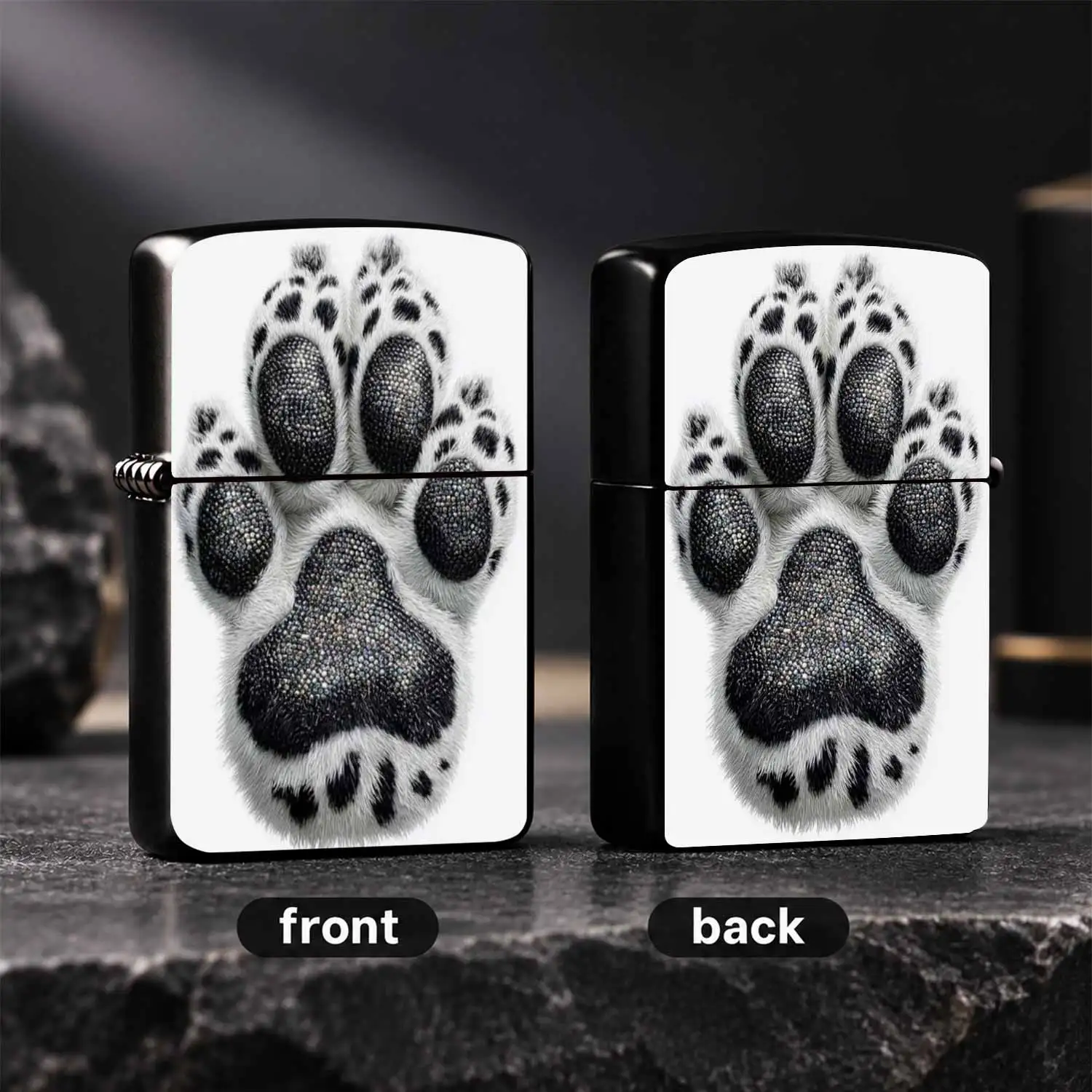 Creative Snow Leopard Paw Print Lighter, Exquisite Rhinestone-Like Decor Animal Paw Pattern Lighter, Portable Stylish Multipurpose Lighter For Daily Use Gifting Party Camping, Unique Trendy Practical Accessory For Every A Humorous And Inter