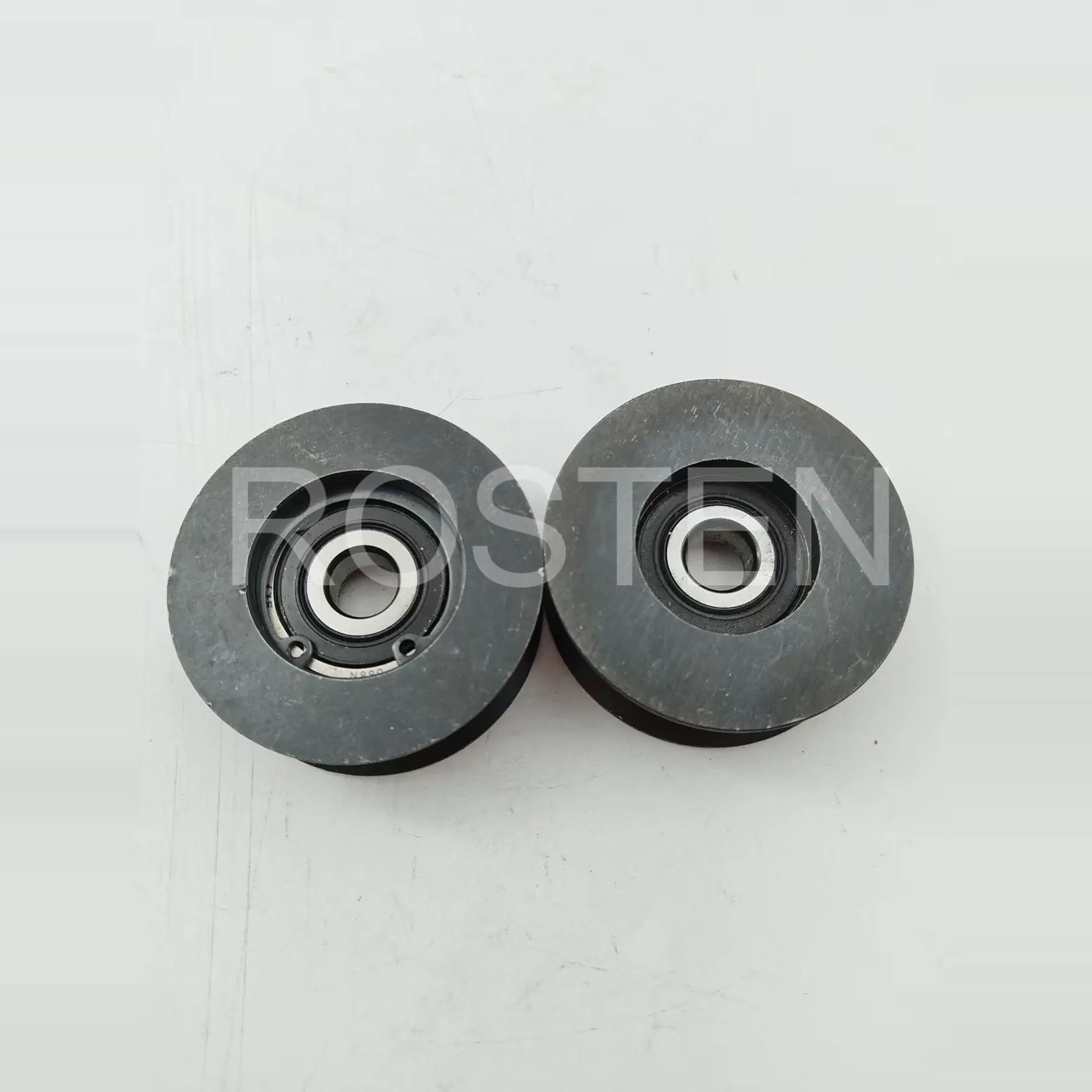 

2pcs 53*20*10mm with 6200 Bearing Conveying Track Iron Press Wheel Feeding Roller for Biesse Edge Banding Machine