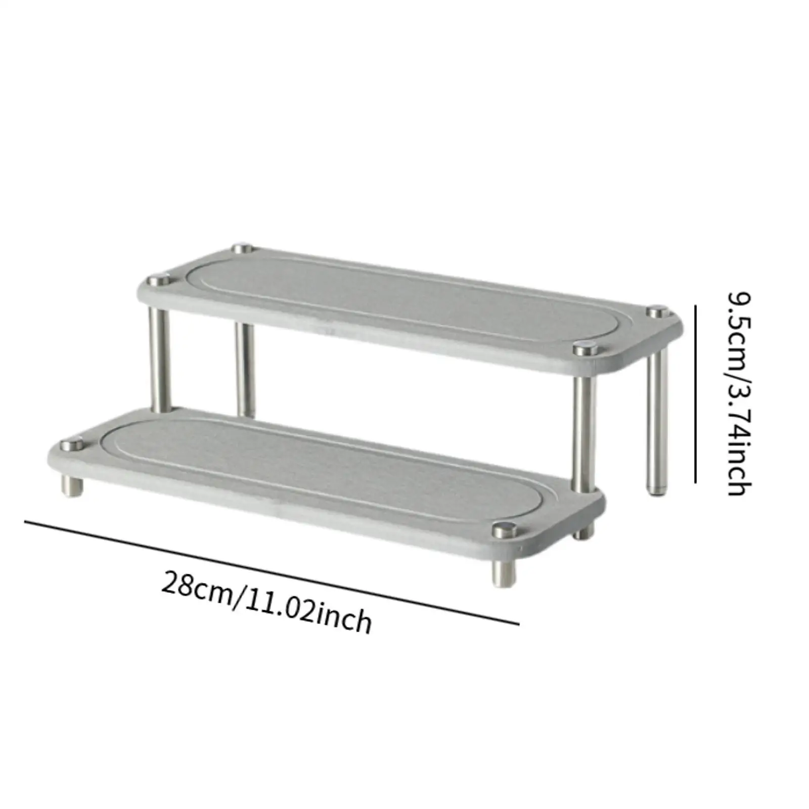 Kitchen Sink Organizer,fast Drying Sink Tray,2 Tier Multifunctional Home Decor,Sturdy Countertop Counter Tray Rack