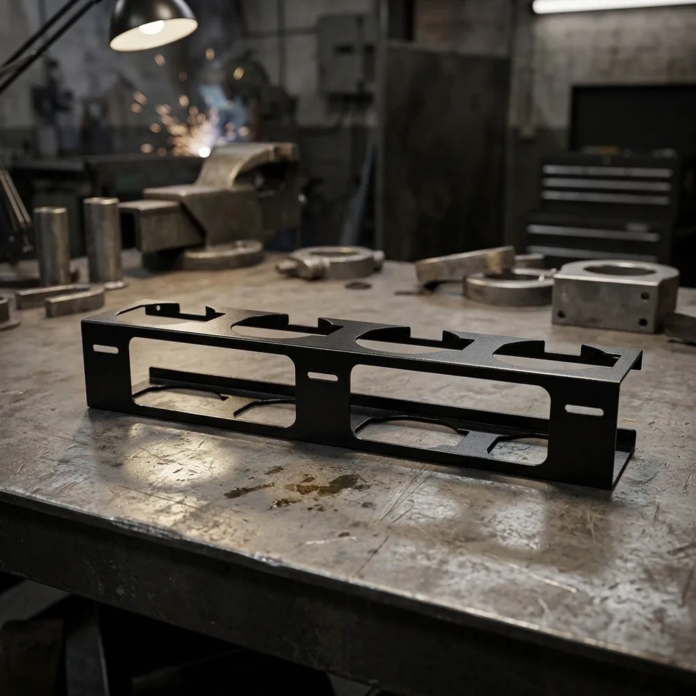For 10cm Rod Storage Tube Stand Metal For Welding Rod Tube Holder Rack for Workshop Organization and Efficiency