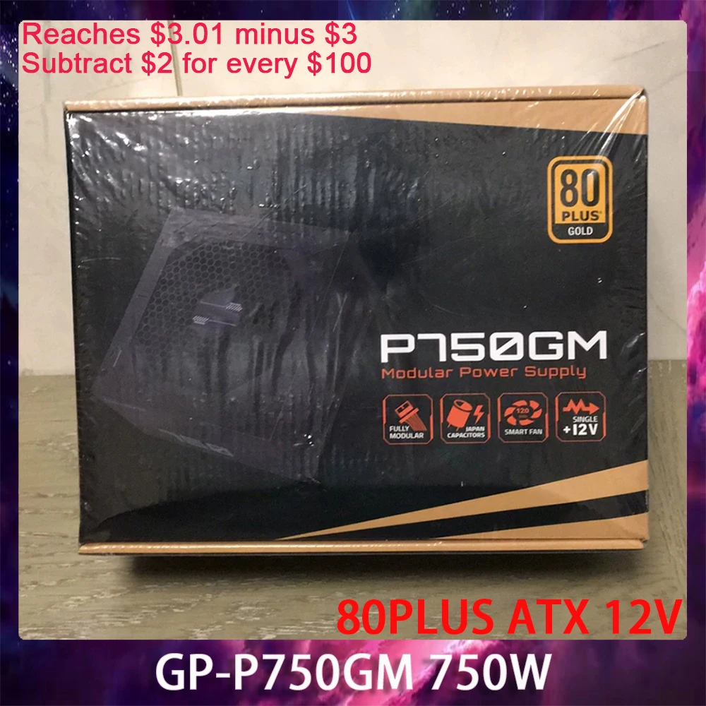 GP-P750GM 750W For Gigabyte P750GM 80PLUS Gold ATX 12V Power Supply