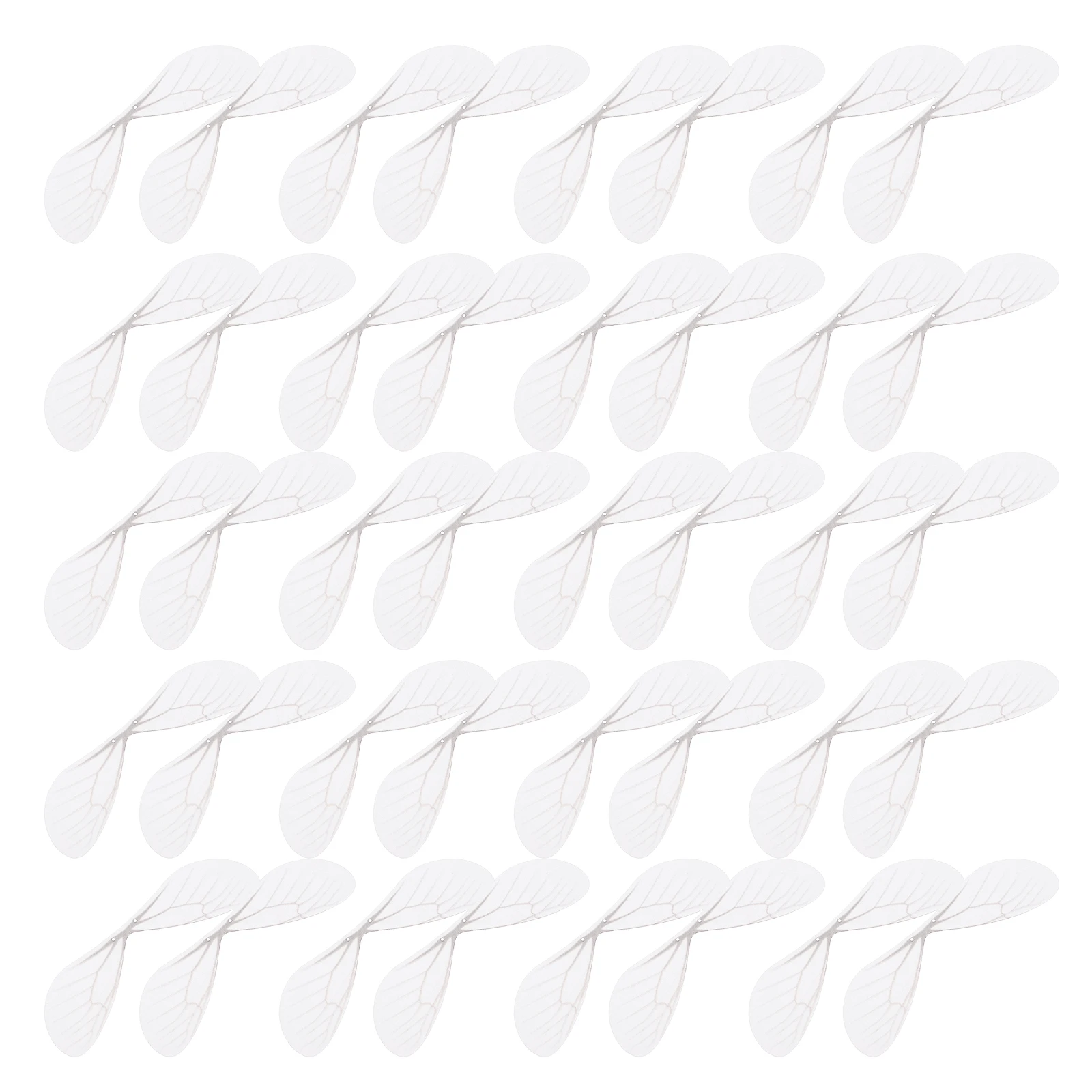 

100 Pcs White Dragonfly Wings Charm Soft Texture DIY Earring Accessories Butterfly Home Decor Fade Resistant Elegant Jewelry