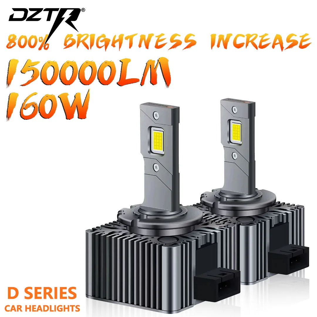 

DZTR D SERIES D3S LED Car Headlights Bulbs D1S D2S D4SD5SD8S Turbo Lights 150000LM 6000K Auto Lamp Plug&Play HID Conversion Kit