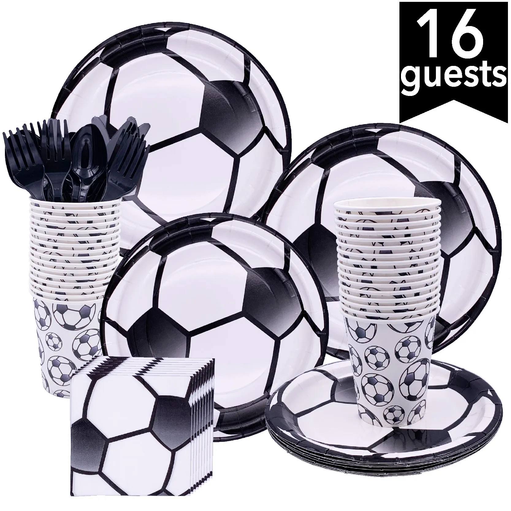 

Football party set disposable tableware birthday supplies decoration cake paper plate paper cup football theme scene arrangement