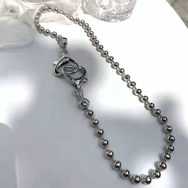 Punk Pin Lock Necklace Fashion Chain Simple Clavicle Chain Pendant Choker Fashion Jewelry Accessories For Men And Women