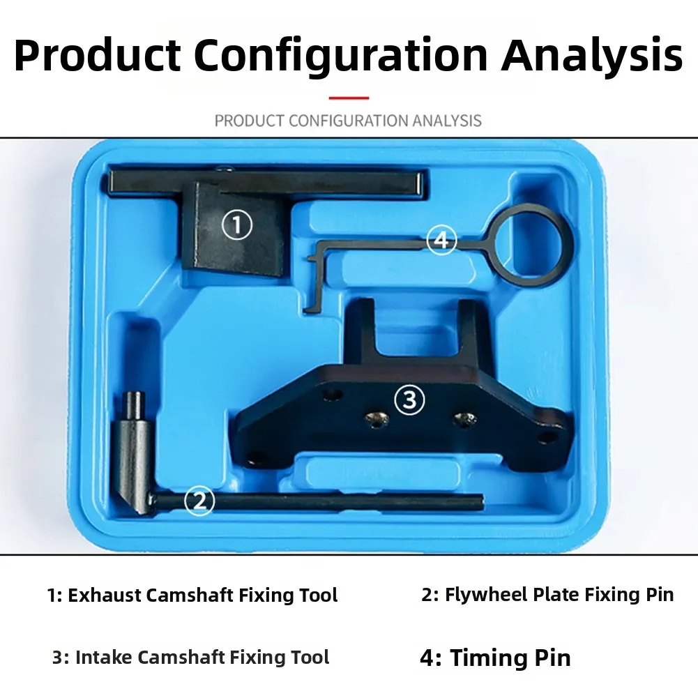 Alloy Engine Camshaft Locking Alignment Timing Tool Set Precision Fit Ergonomic Handle For Vehicle Repair Replacement Parts Kit