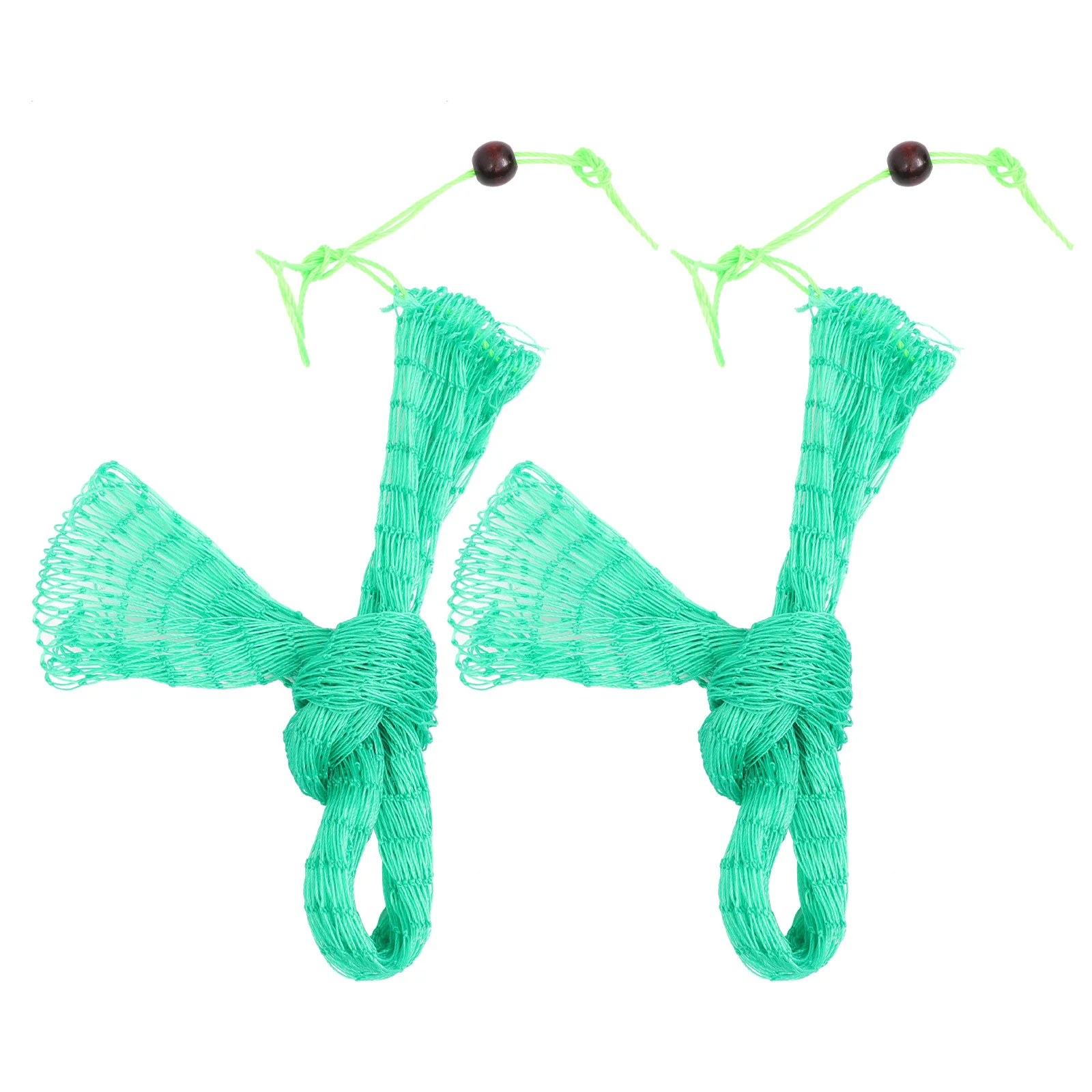 

2Pcs High-Quality Woven Fishing Net Strong Safe for Long Term Use Tied Around Waist for Better Fish Catching Fishing Landing Net