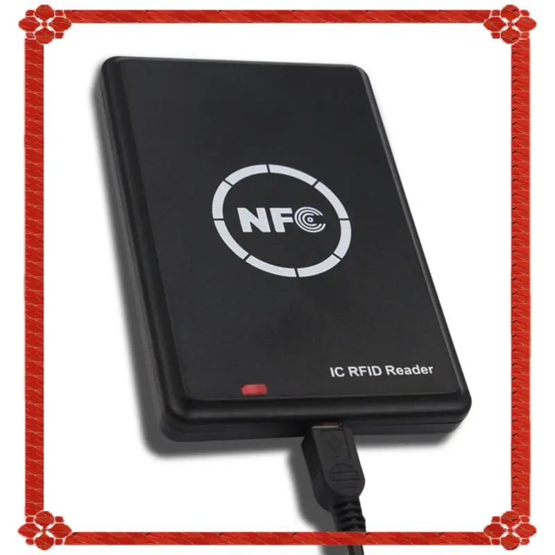

24-часовая доставка IC RFID-считыватель карт RFID-копир Дубликатор NFC Устройство чтения смарт-карт Записатель 13,56 МГц Зашифрованный программатор