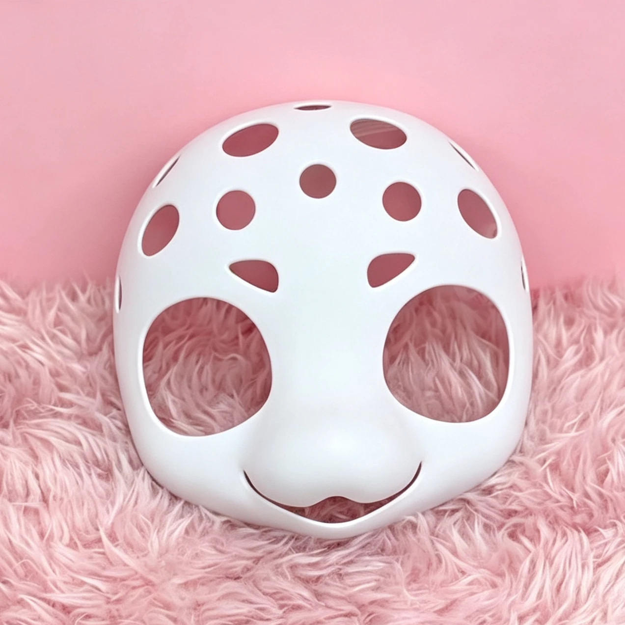 PP Material Kemono Base Mask Cute Canine Medium Long Kiss Beast Suit Skull Wangcai 2