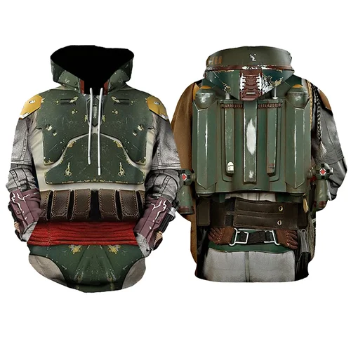 Manda-Disfraces de Cosplay con capucha para hombre y mujer, sudadera con estampado 3D, ropa de calle informal, jersey para adultos, trajes de juego de rol para fiesta de Halloween