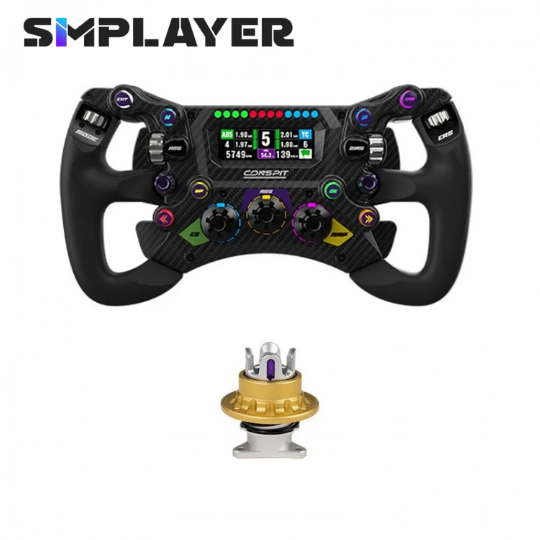 

Рулевое колесо Simplayer CONSPIT 300 GT 300 мм (11,8 дюйма) (300GT + быстросъемный механизм CDP) для гонок GT и выносливости