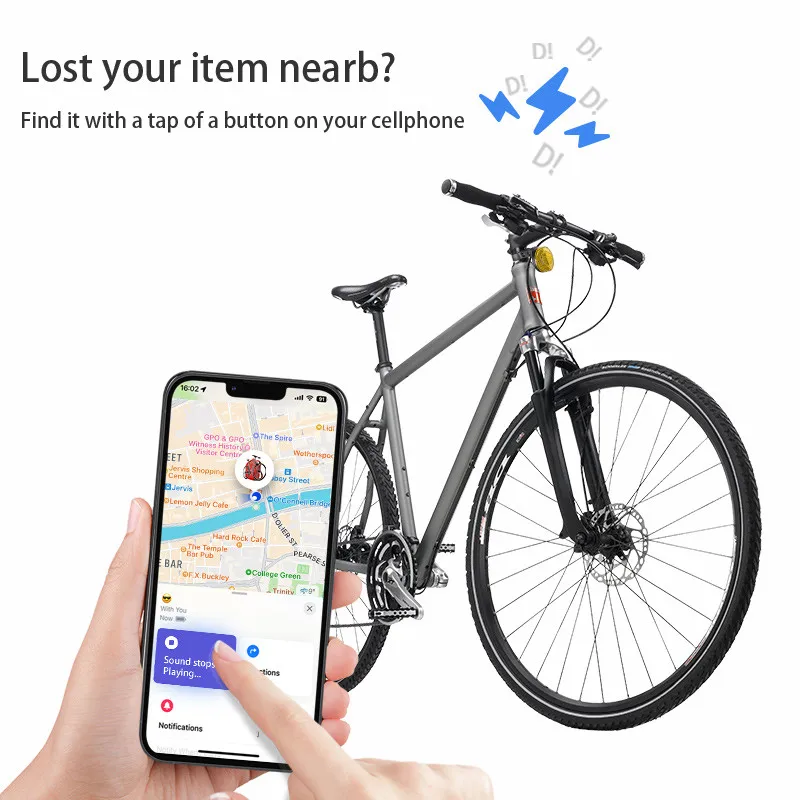 Bicycle taillights with positioning system - Bicycle Finder - Apple Find my only compatible with iOS system