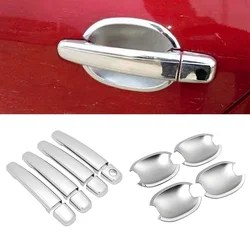 For Citroen C2 C3 2002-2009 ABS Chrome Door Handle Cover & Door Bowl Cover Car Styling Decorate 2003 2004 2005 2006 2007 2008