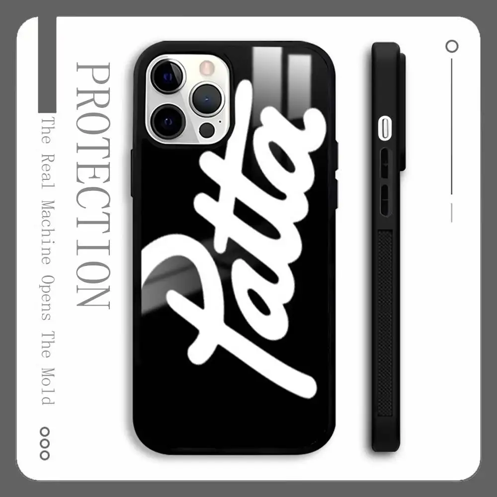 Mode-Logo HEIßER VERKAUF P-Patta Telefon Fall Für IPhone 16 15 14 13 12 11 Pro Max plus Mini Magnetische Magsafe Drahtlose Lade Abdeckung