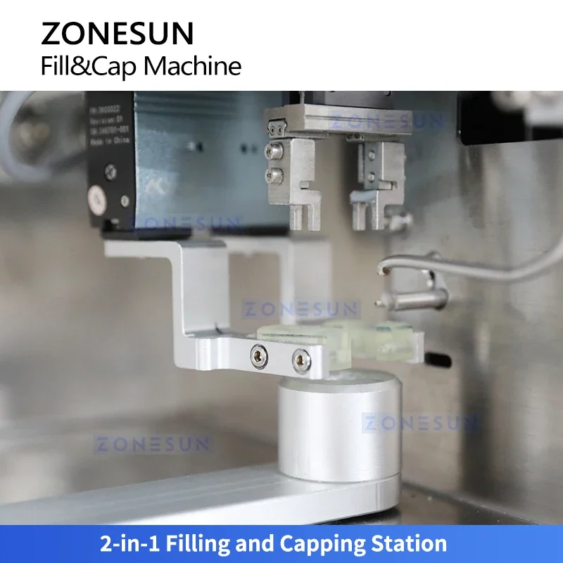 Zonesun ZS-KXG620 Macchina imballatrice per provette Attrezzatura da laboratorio Tappatore riempitivo per fiale monoblocco