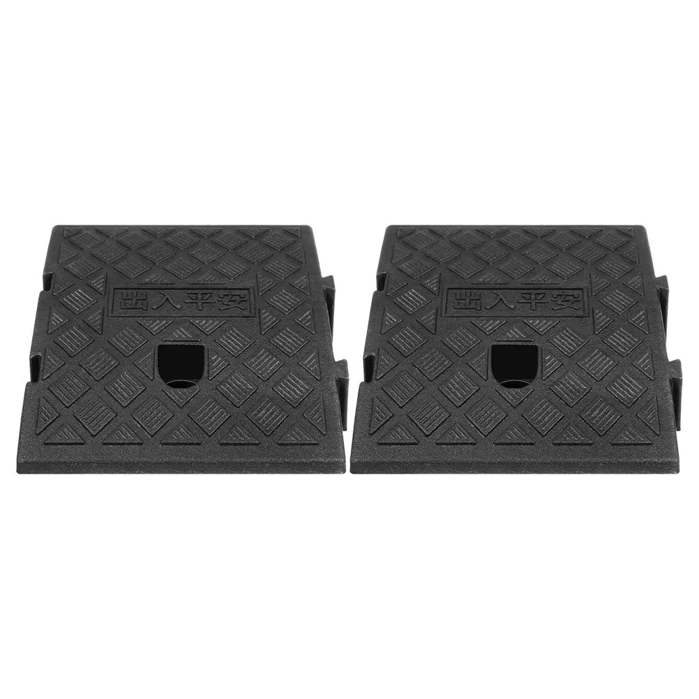 

2pcs Heavy Duty Plastic Car Ramps Portable Vehicle Loading Ramp Mat For Driveway Garage Outdoor Curb Ramp Motorcycle Truck Suv