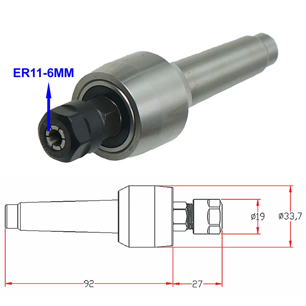 Light Duty Live Center MT2 Morse Taper CNC Rotary Axis Tailstock Cutter Lathe Tool for Metal Wood Lathe Turning