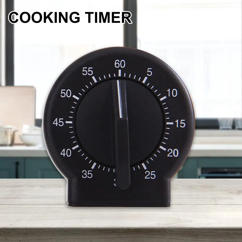 No Battery Required Timer Loud Sound Plastic Wide Usage 60 Minutes Cooking Timer Kitchen Supplies