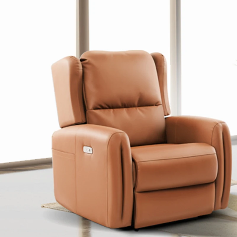 Leisure Sofa Modern Leather Massage Recliner Power Chair Electric Armchair Adult Sofa Cama Adultos Reclining Rest Single Sofas