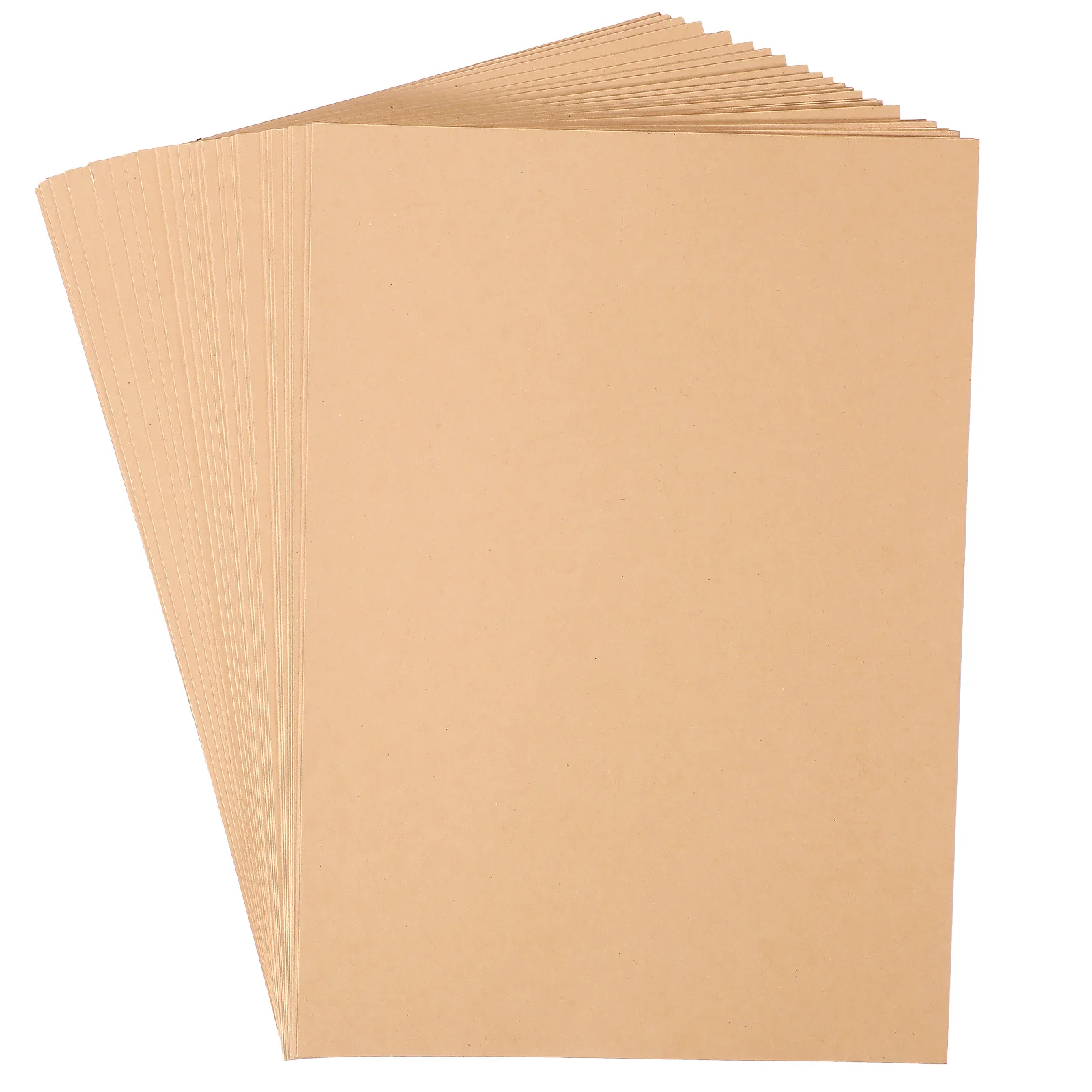 100Pcs Kraft Paper Cardstock 150gsm A4 Brown for Crafts DIY Scrapbooking Invitations Thick Handmade Projects