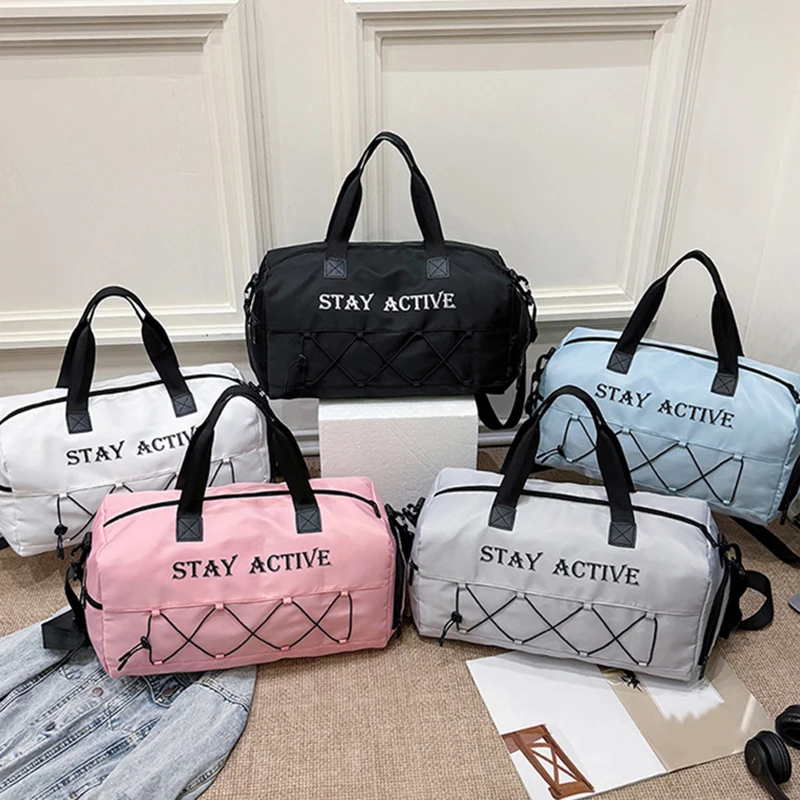 Sports Fitness Bag Dry Wet Separation Yoga Handbag Large Capacity Short Trip Pack Training Duffel Waterproof Storage Bags