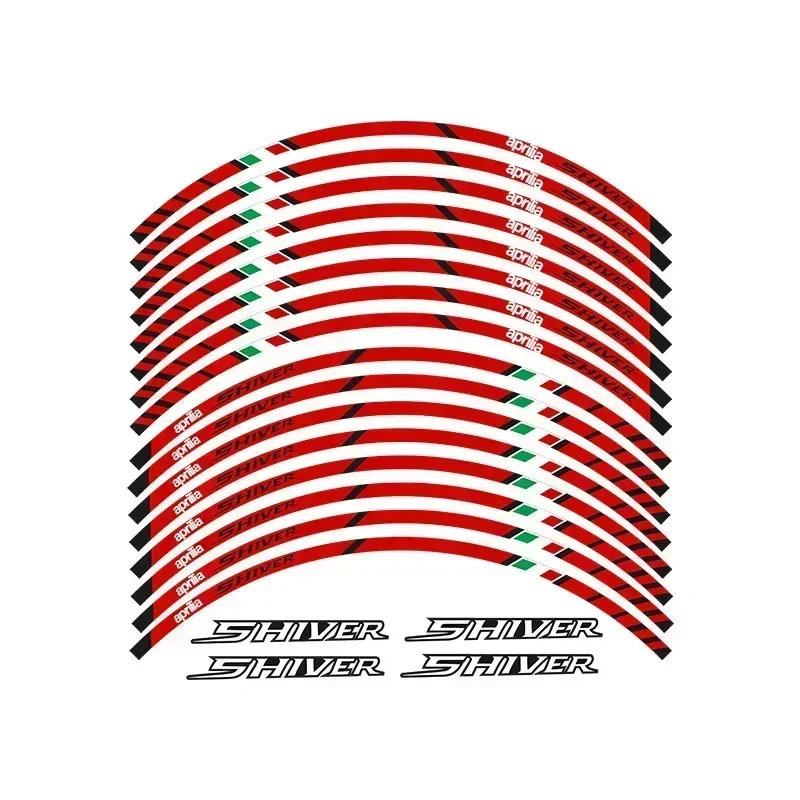 

ДЛЯ Aprilia Shiver 750 900, детали двигателя мотоцикла, контурное колесо, декоративная наклейка, красная-1