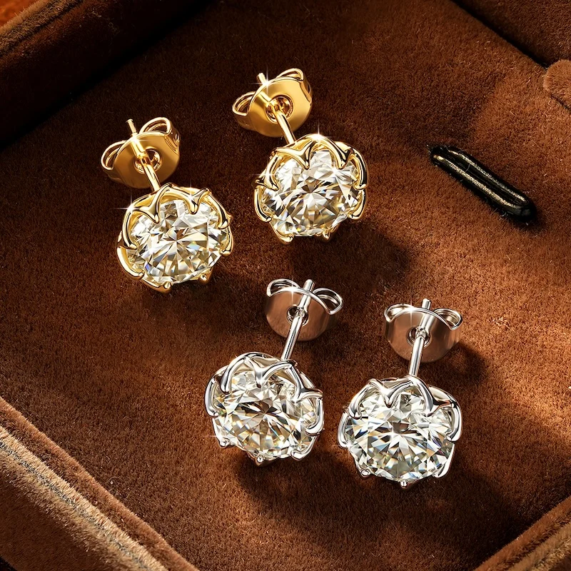 Thumbnail 4 - #82 Latest Moissanite Stud Earrings Offers
