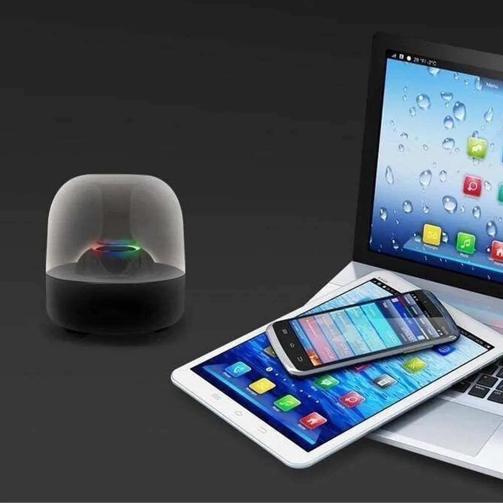 SMABAT стеклянный беспроводной Bluetooth-динамик мини-освещение Bluetooth-динамик RGB дыхательный светильник Bluetooth-динамик