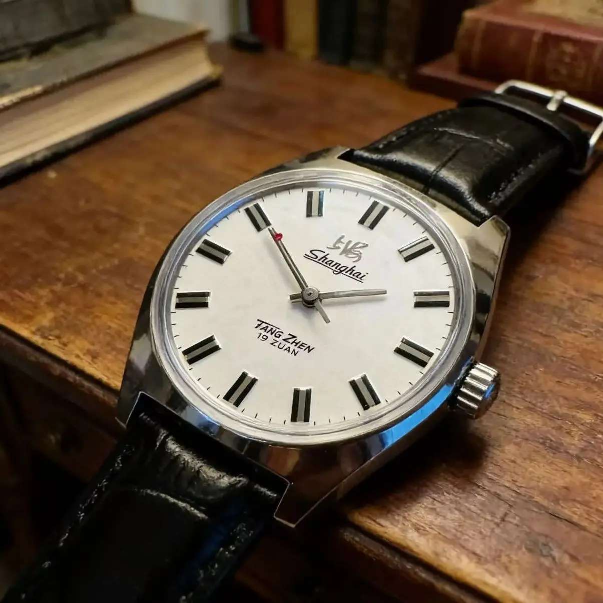 Reloj de Hombre Shanghai de 36 mm, Retro 7120, Movimiento Mecánico Manual, Minimalista, para Negocios, Envío Directo