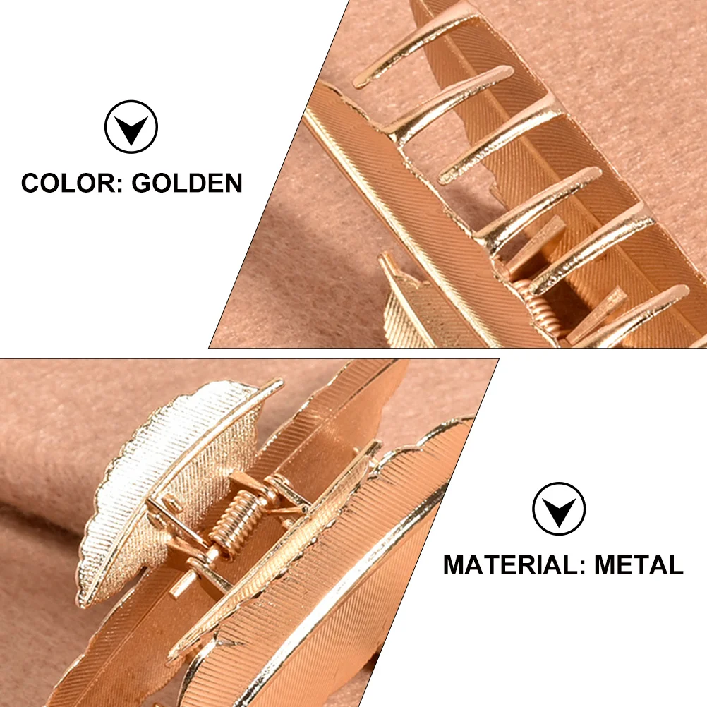 

Metal Hair Clips Bobby Pins Leaf Shaped Accessories for Women Stylish Daily Use Elegant Wedding Party Banquet Jewelry