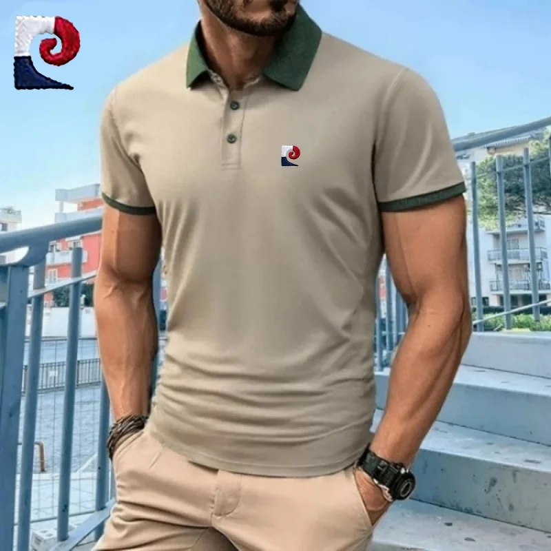 

Summer men's high-quality short sleeved polo shirt new fashionable, casual, comfortable and breathable top
