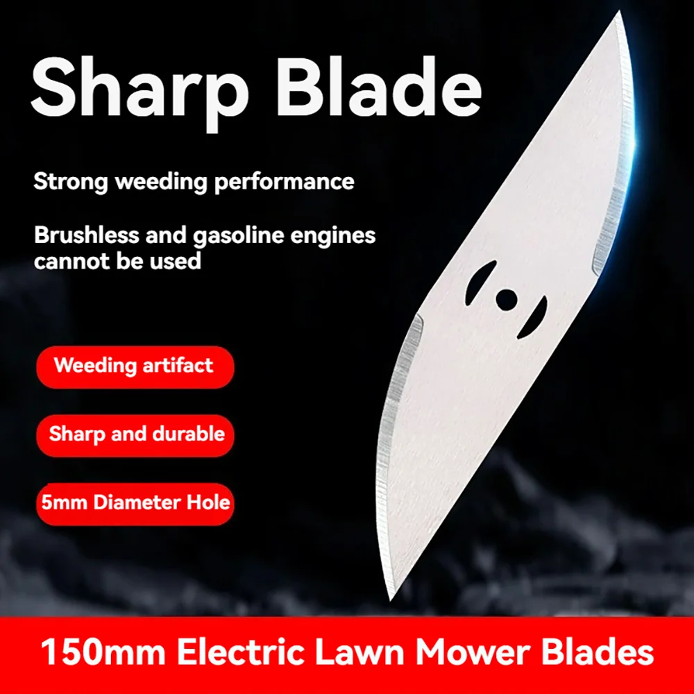 Metal Cutting Blades 15cm 150mm Electric Lawn Mower Blades for Lawn Garden Park Brushcutter Replacement Saw Blades Accessories