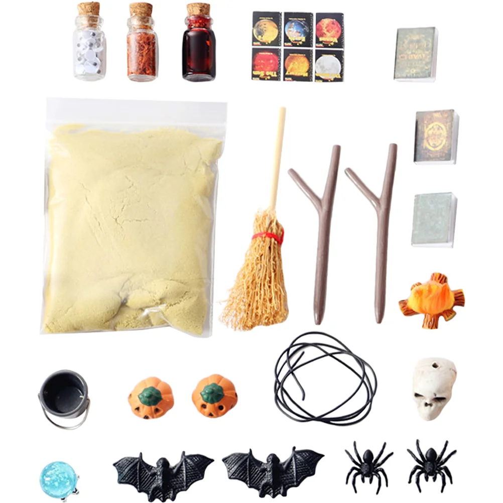 

Decoration Model Festive Mini Halloween Dollhouse Party Kit Ornament Reusable Micro Landscape