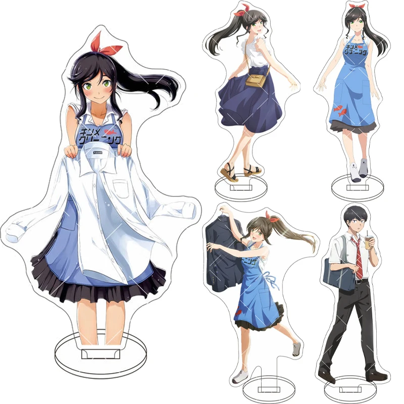 16CM Anime ‌ Waschen Sie alles weg ‌   Abbildung ‌ Kinome Watana Ishimari Kyō Wani Mori Dai Anji Acryl-Ständer Cosplay-Ornamente Geschenke