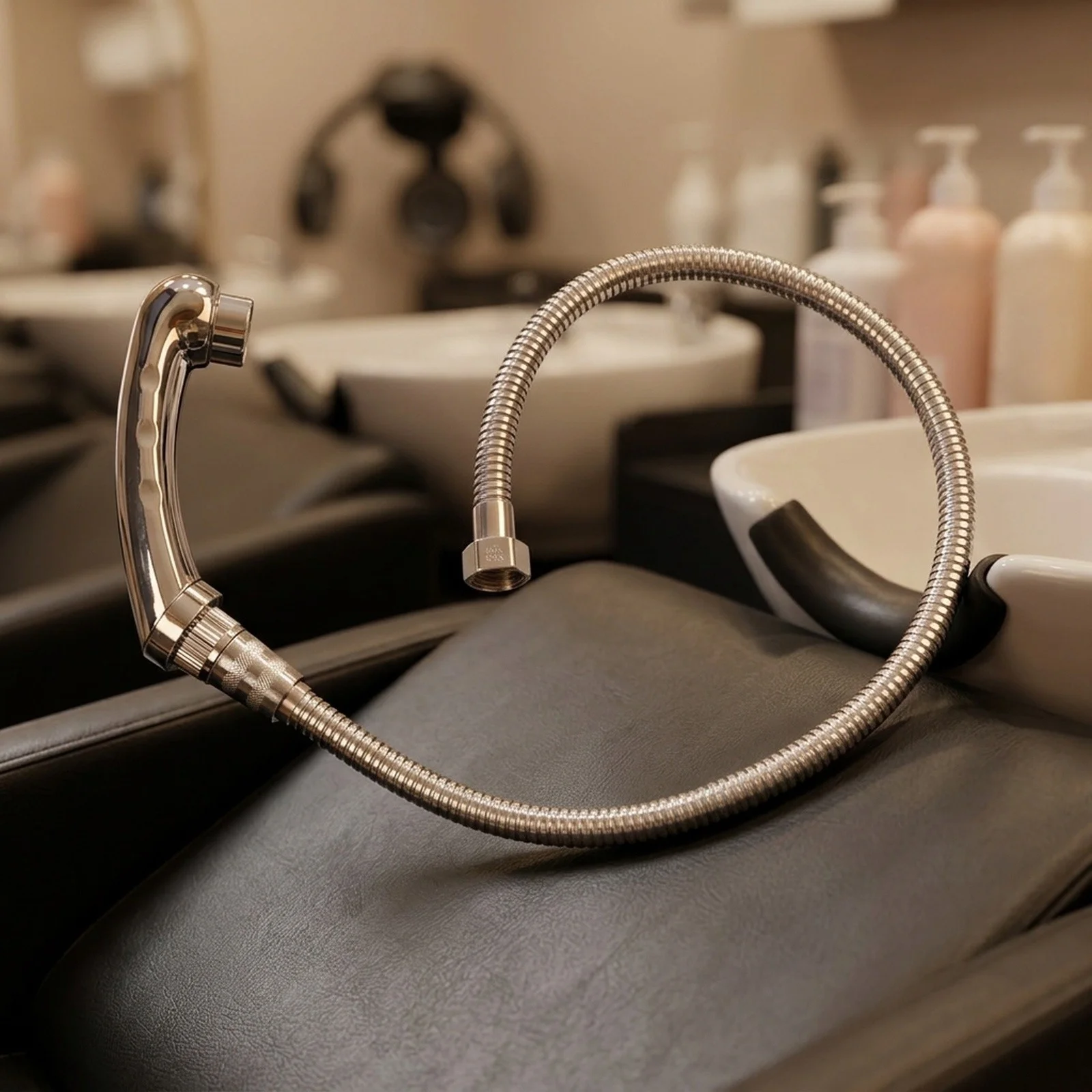 Shampoo Chair Shower Head with Hose for Salon Use Compatible with Shampoo Beds Sinks and Adjustable Hair Washing Stations