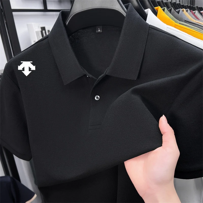 Mercerized Cotton100% Men's Summer Luxury Brand Short Sleeves Polo Shirt 25 Colors Choose From T-Shirt Business Leisure Men Top - Image 2