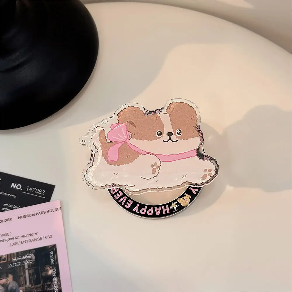 Cute Bear Animal Magnetic Phone Griptok Grip Tok Stand, Funny Adjustable Phone Stand Holder Support for IPhone 15 14 Pad