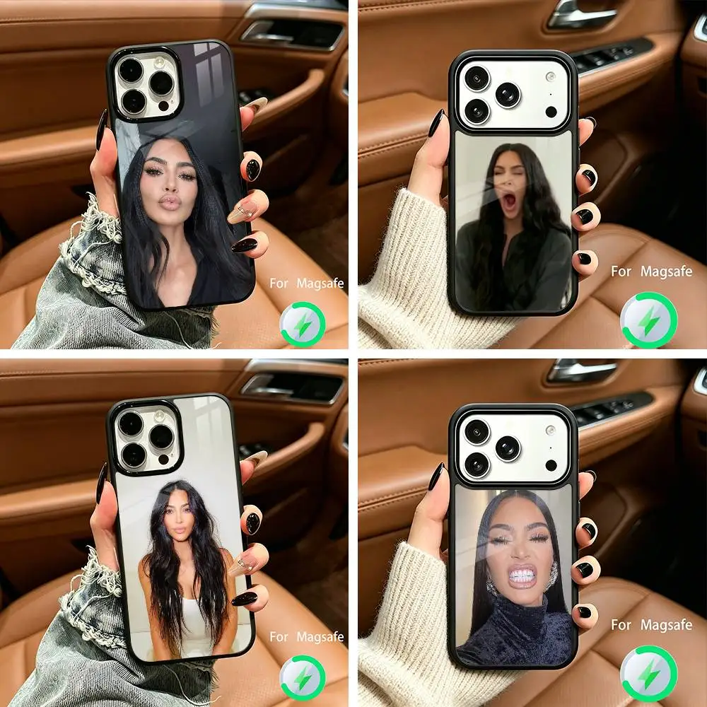 

Kim Kardashian M-Memes Phone Case For IPhone17 16 15 14 13 12 11 Pro Max 16/15/14Plus Wireless Charger Cover Funda