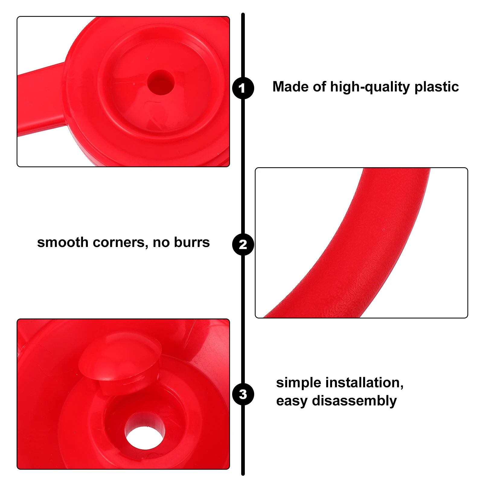 

Large Round Swing Disc Plastic Durable Colorful Swing Seat Recreation Playset Accessory Outdoor Indoor Playground Equipment