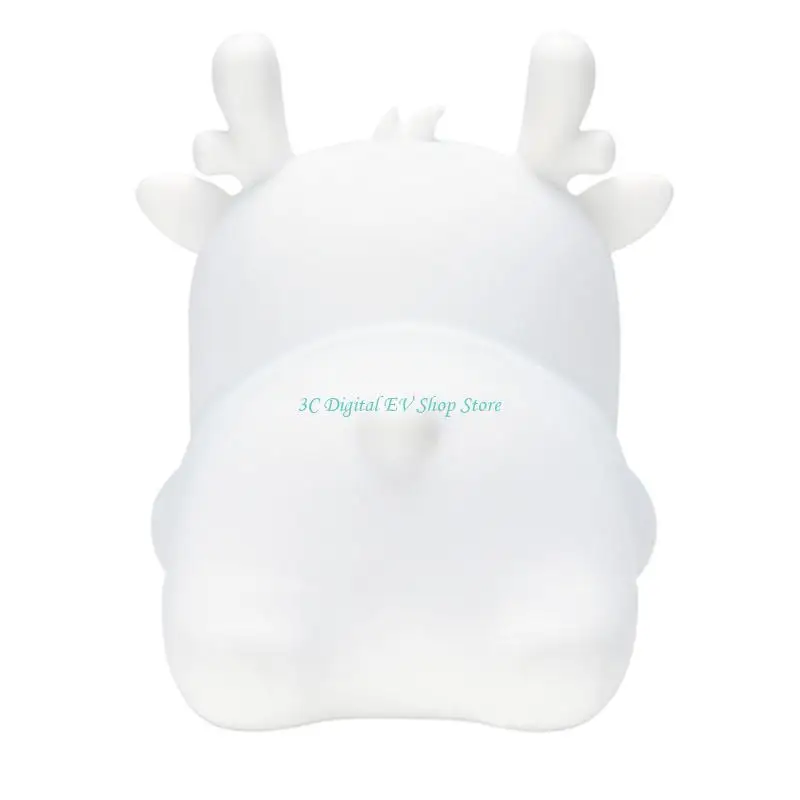 

E74D Kids Deer светодиодный ночной свет многоцветный силиконовый контроль Tap Night Lamp