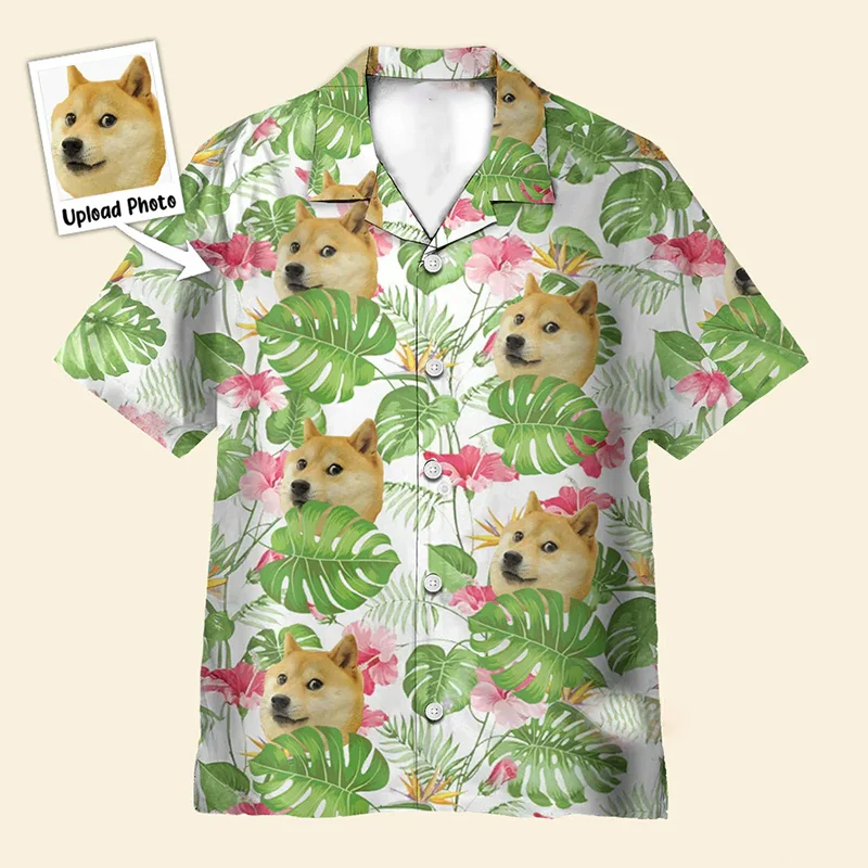 

Summ Harajuku 3D Cute Animals Custom Pictures Printing Shirts For Women Fashion Streetwear Short Sleeve Shirts Men Hawaiian Tops