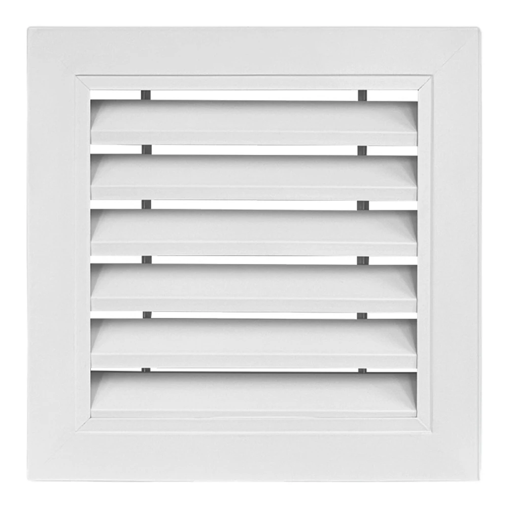 Aluminum Fixed Louver Ventilation Opening for Reliable Airflow Control in Sheds Attics Walls and Door Applications