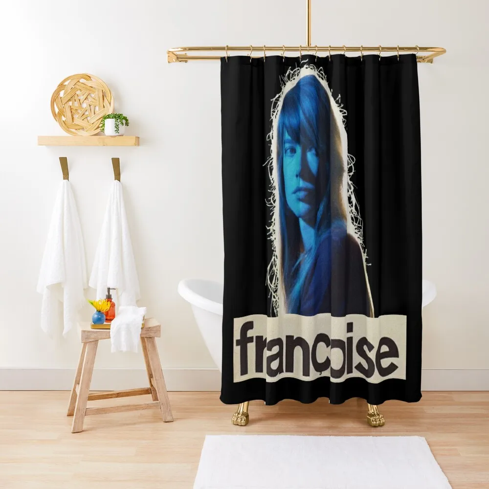 

Franoise Hardy 60s French Chanteuse Shower Curtain Bathroom Decor Shower Set Shower Set For Bathroom Bath Curtain