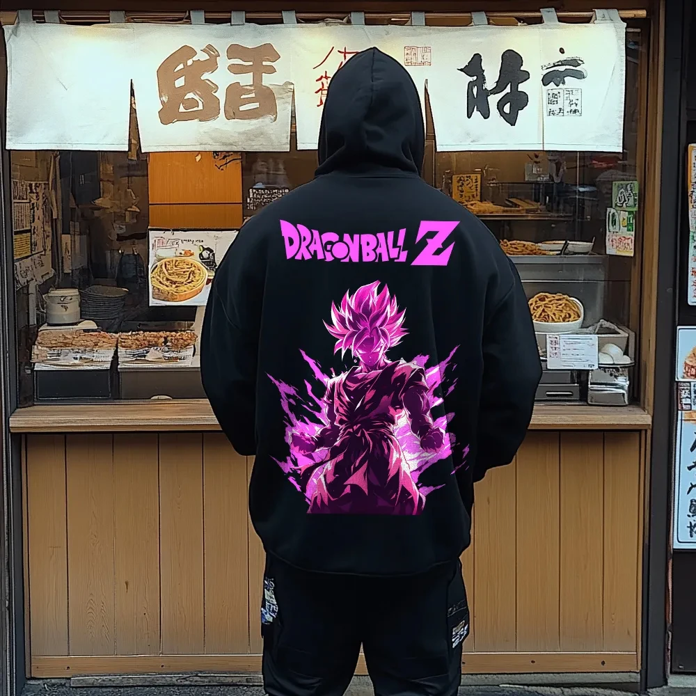 

Dragon Ball GOKU Anime Peripheral Printed Hoodie Korean Autumn and Winter Warm Fashion Loose Men's and Women's Cotton Sweater