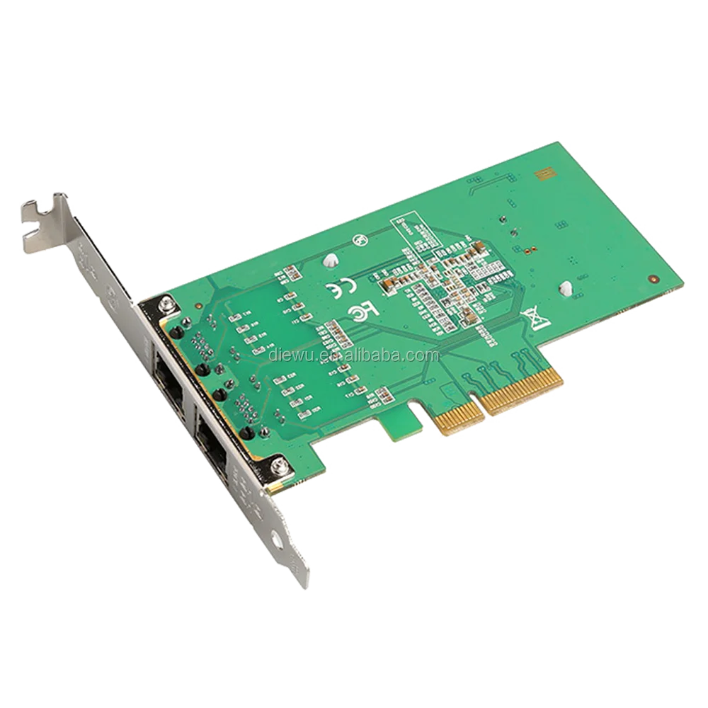 

Оптовая продажа на заказ 10/100/1000 Мбит/с Intel I350-T2 Pci Express видеорегистраторы новейшая сетевая карта