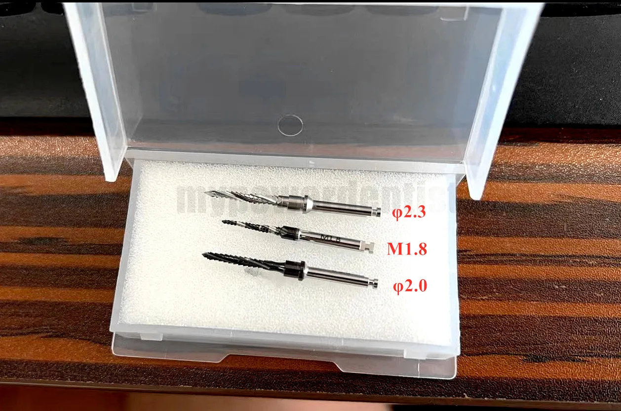 Broca de implante dentário transversal, corte do osso, lâmina de Debre Fit, Lindemann Osstem 2.3, 2.0, M1.8