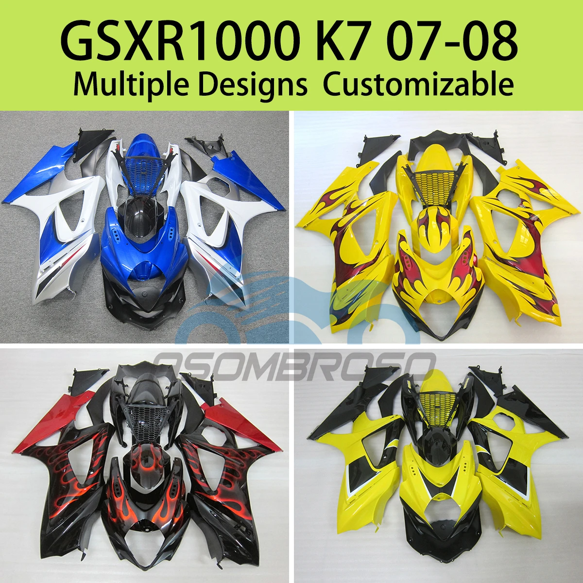 

For SUZUKI GSXR1000 2007 2008 Aftermarket Parts Fairings GSXR 1000 07 08 100% Fit Full Motorcycle Fairing Kit