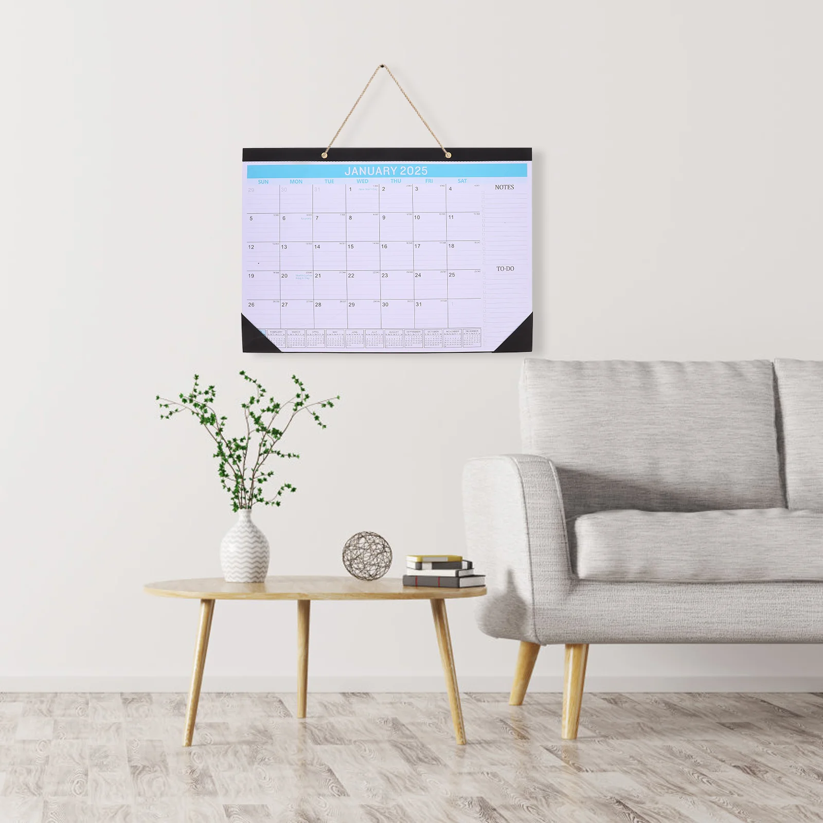 during The Day Wall Hanging Calendar Work Agenda Paper Academic Office Schedule