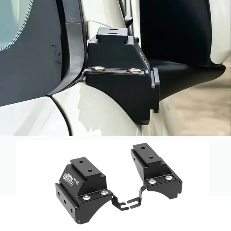 Car A Pillar Led Spotlight Bracket For Toyota Prado 150 2010-2023 Front Engine Hood Lamp Stand Exterior Modification Accessories